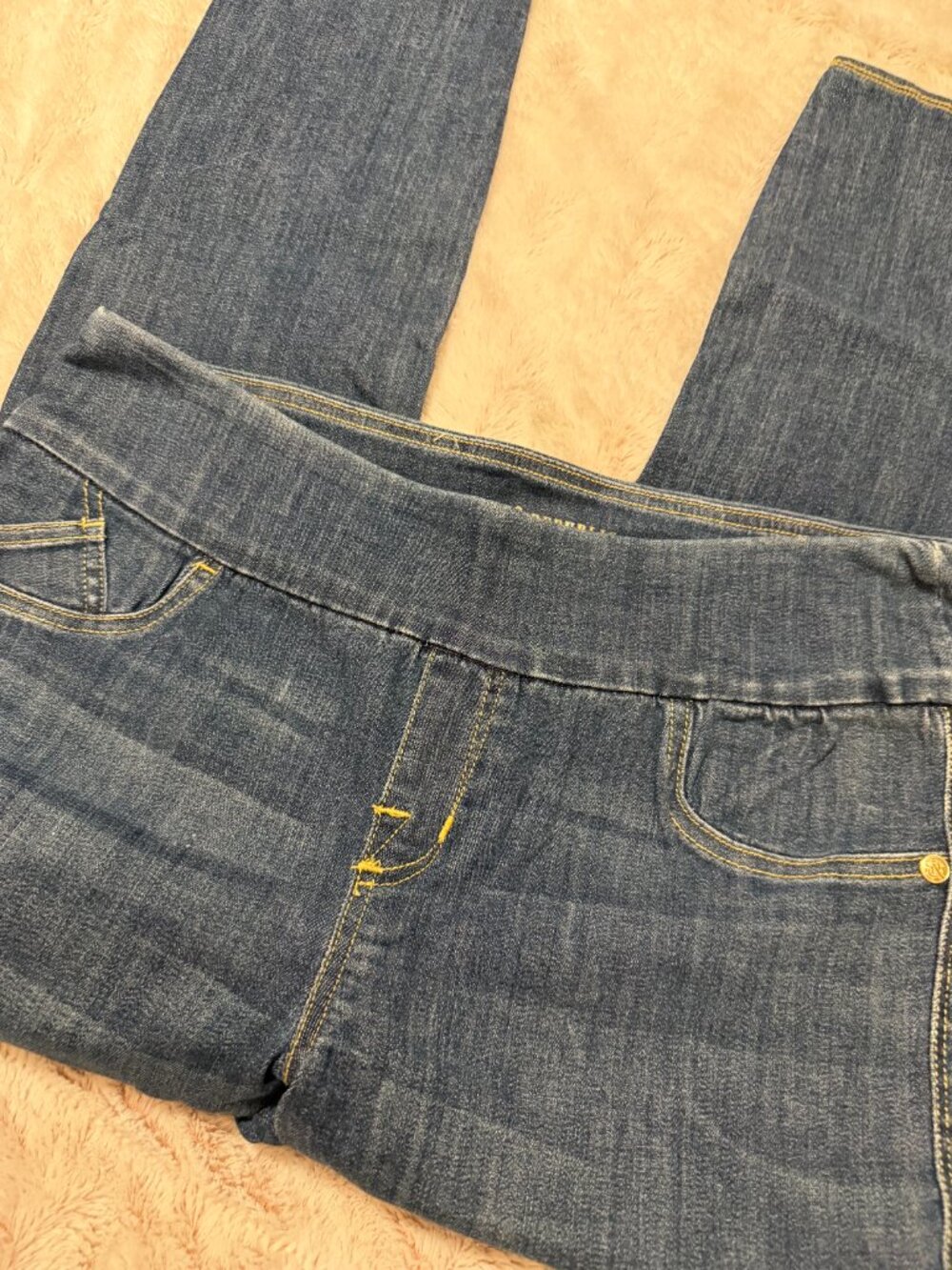 Rock & Republic Women's Blue Jeans Skinny - Size 16 - Control Waist - No Zipper
